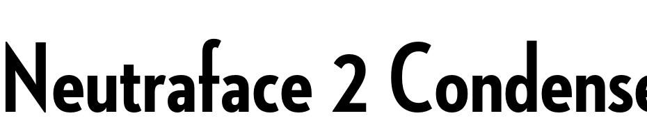 Neutraface 2 Condensed Bold Yazı tipi ücretsiz indir